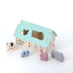 Formen Puzzle Haus - Steckspiel mit Tieren  - Sarah Betz - Vilac