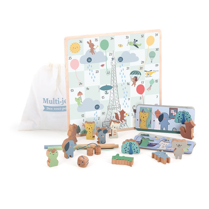 Multi Spieleschachtel  mit Gesellschaftsspielen - Sarah Betz- Vilac