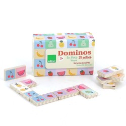 Wende-Domino Obst & Gemüse - Sarah Betz - Gesellschaftsspiel- Vilac