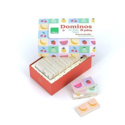 Wende-Domino Obst & Gemüse - Sarah Betz - Gesellschaftsspiel- Vilac