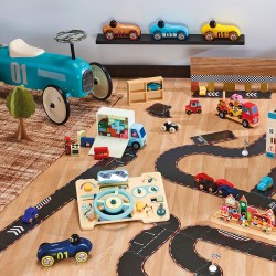 Auto aktivitäten Spiel aus Holz - Vilac