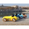 Old Sport Rennwagen Compet' dunkelblau aus Holz - Vilac