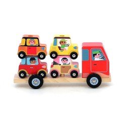 Empil’auto ville en bois - Déménagement - Ingela P. Arrhenius - Vilac