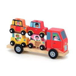 Stapelauto Stadt aus Holz - Ingela P.Arrhenius - Vilac