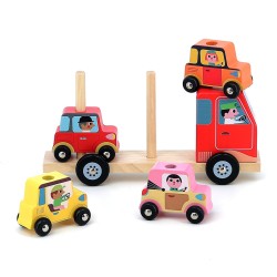 Stapelauto Stadt aus Holz - Ingela P.Arrhenius - Vilac