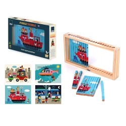Puzzle 4 D Der Verkehr - Ingela P.Arrhenius - Vilac