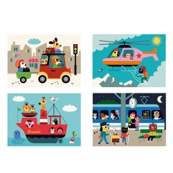 Puzzle 4 D Der Verkehr - Ingela P.Arrhenius - Vilac