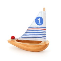 Kleines Seegelboot aus Holz auch für die Badewanne - Vilac