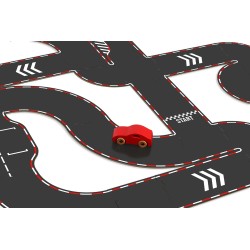 Circuit réversible avec 2 voitures - Vilac