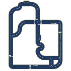 Circuit réversible avec 2 voitures - Vilac