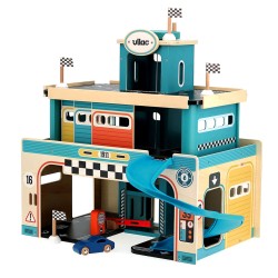 Autogarage vintage aus Holz - Vilac