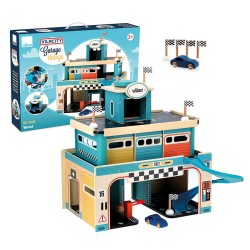 Autogarage vintage aus Holz - Vilac
