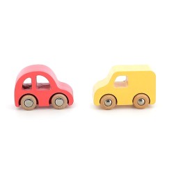 Auto Set Stadt aus Holz - Vilac
