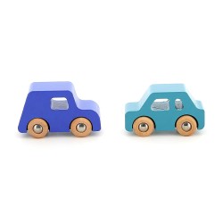 Auto Set Stadt aus Holz - Vilac