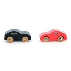 Coffret de 4 voitures Super Cars en bois - Vilac