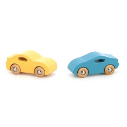 Coffret de 4 voitures Super Cars en bois - Vilac