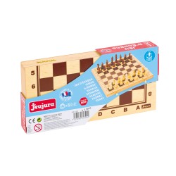 Klappares Schachspiel aus Holz - Jeu Jura