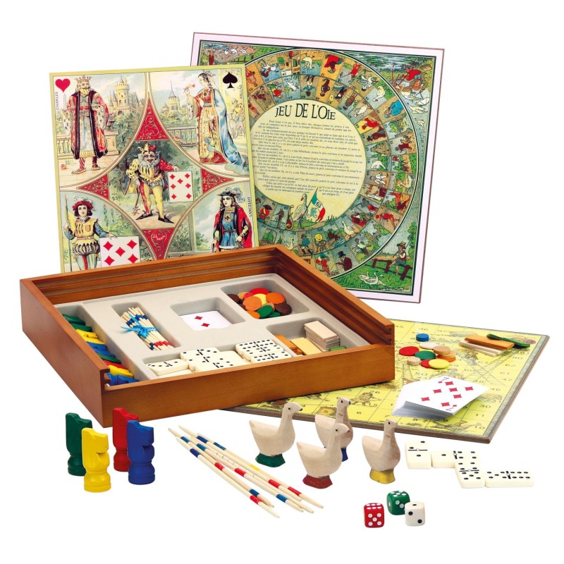 Mon coffret de jeux Tradition en bois - Jeu Jura
