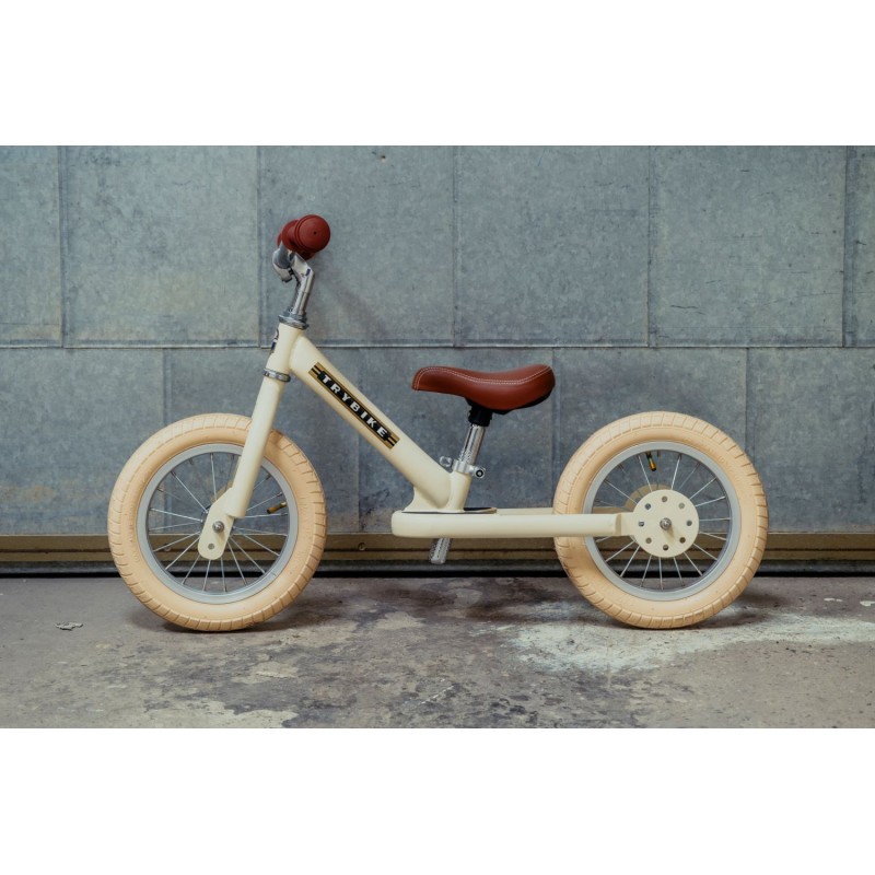 Trybike Steel 2 in 1 vintage crème mat - Vintage Draisienne Trybike Steel 2 in 1 vintage crème mat - Vintage Draisienne