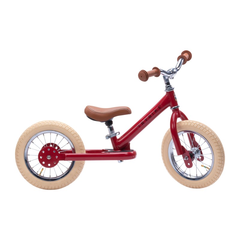 Trybike Steel 2 in 1 vintage rot matt - Laufrad vintage Trybike Steel 2 in 1 vintage rot matt - Laufrad vintage