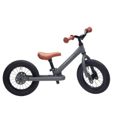 Trybike Steel 2 in 1 vintage gris mat - Draisienne vintage
