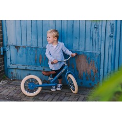 Trybike Steel 2 in 1 vintage blue matt - Draisienne vintage