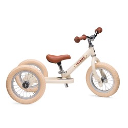 Draisienne Trybike Steel 3 in 1 vintage cream mat - Vintage Bike