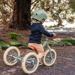 Draisienne Trybike Steel 3 in 1 vintage vert mat - Vintage Bike