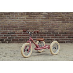 Draisienne Trybike Steel 3 in 1 vintage rose mat - Vintage Bike
