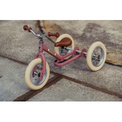 Draisienne Trybike Steel 3 in 1 vintage rose mat - Vintage Bike