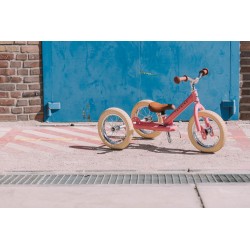 Draisienne Trybike Steel 3 in 1 vintage rose mat - Vintage Bike