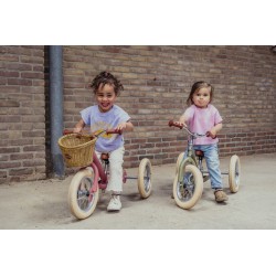 Draisienne Trybike Steel 3 in 1 vintage rose mat - Vintage Bike