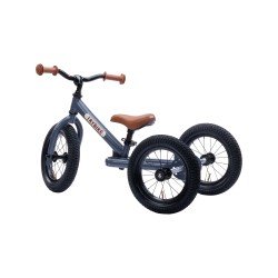 Draisienne Trybike Steel 3 in 1 vintage gris mat - Vintage Bike