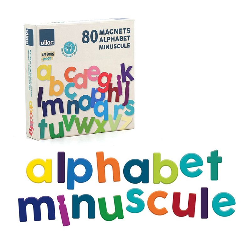 Aimants petites lettres pour enfants en bois - Vilac Aimants petites lettres pour enfants en bois - Vilac