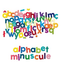 Aimants petites lettres pour enfants en bois - Vilac