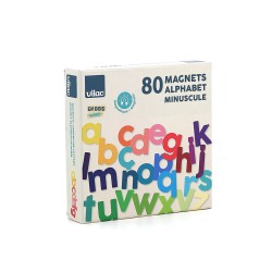 Magnete Kleinbuchstaben für Kinder aus Holz - Vilac
