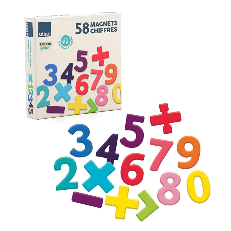 Magnets Chiffres pour enfants en bois - Vilac Magnets Chiffres pour enfants en bois - Vilac