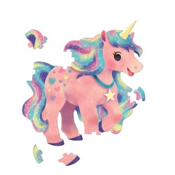 48 pièces Puzzle Jumbo Licorne - Crocodile Creekt