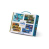 4 Puzzles in einer Schachtel mit coolen Fahrzeugen - Crocodile Creek