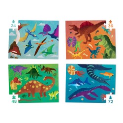 4 Puzzles in einer Schachtel mit coolen Dinos - Crocodile Creek