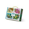 4 Puzzles in einer Schachtel mit vielen verschiedenen Haustieren - Crocodile Creek