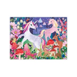 Puzzle magique de la licorne - La magie du château en 24 pièces - Crocodile Creek