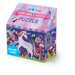 Puzzle magique de la licorne - La magie du château en 24 pièces - Crocodile Creek