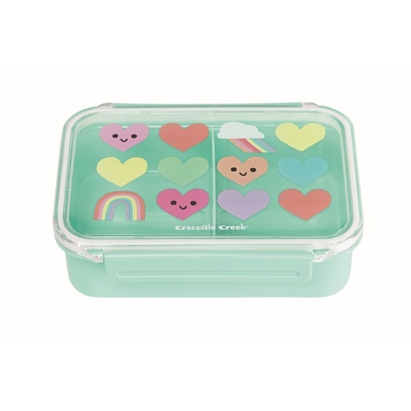 Lunchbox Herzen und Regenbogen – Bento Box - Crocodile Creek Lunchbox Herzen und Regenbogen – Bento Box - Crocodile Creek