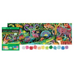 Crocodile Creek - Poster d'art bijou Jungle Paradise - le plaisir des autocollants