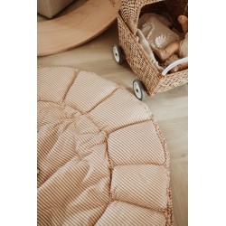 Play&Go - bloom - organic babymat & cocoon stripes brown - Baby Spieldecke