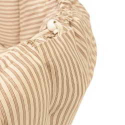 Play&Go bloom stripes brown organic babymat - couverture de jeu bébé