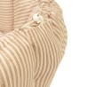 Play&Go bloom stripes brown organic babymat - couverture de jeu bébé