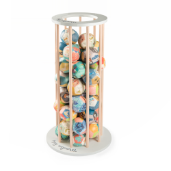 Présentoir balles souples blanc (sans balles)