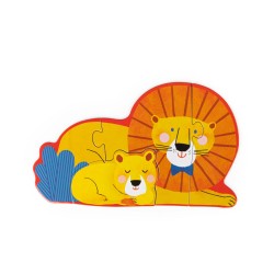 Moulin Roty - Puzzle Tiere mit Dschungeltieren